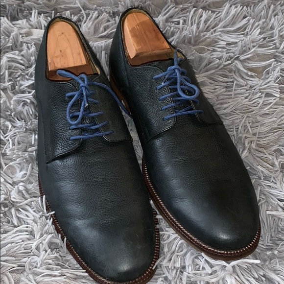 Mens Cambridge Navy Derby Shoe Size 12 